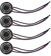 Qasim 1157 LED Bulbs Socket 2057 2357 7528 BAY15D Base Holder Wiring Harness for Turn Signal Brak...