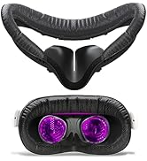 VR Facial Interface & Face Pad for Oculus Quest 2, VR Face Cover Cushion Replacement Compatible w...