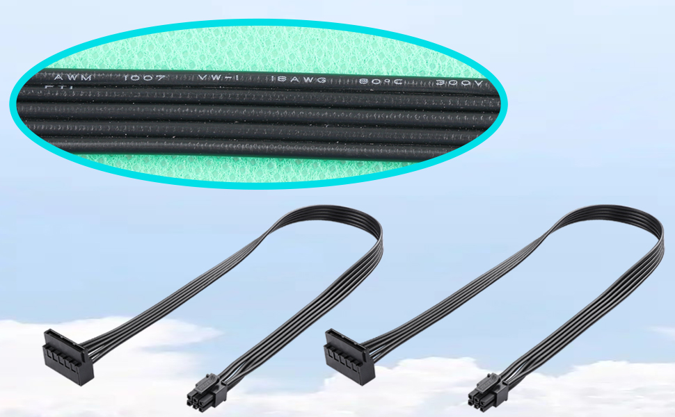 mini ATX 6 pin sata power cable