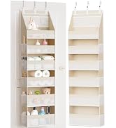 Criusia Over the Door Organizer, 6-Shelf Closet Hanging Storage with 13 Mesh Pockets, 55lbs Capac...