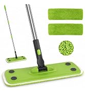Runful Green Mop, Flat Mops for Floor Cleaning with Long Handle, Small Dry Mops, Home Floor Clean...