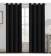 H.VERSAILTEX 100% Blackout Curtains for Bedroom Black Out Curtains 96 inch Thermal Insulated Long...