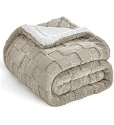 IVAPUPU Ultra Soft Throw Blanket - Checkered Fluffy Blanket for Couch, Flannel Fleece Throw Blank...