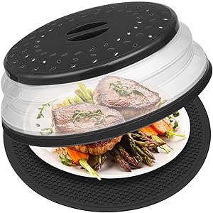 12" microwave cover & mat