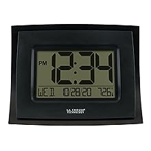 lacrosse, la crosse, WT-8002U-B, digital clock, temperature, calendar, time, alarm