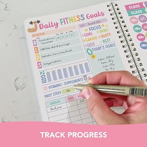 exercise planner for women fitness tracker notebook health and fitness journal