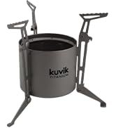 Kuvik Titanium Siphon Alcohol Stove with Folding Legs - Ultralight and Compact Stove for Backpack...