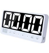 FCXJTU Digital Kitchen Timer - 7.1” Extra Large Display LED Magnetic Rechargeable Countdown/Up Ti...