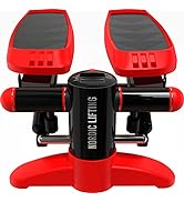 Mini Stepper & Stair Climber Machine - w/Resistance Bands Set - Built in Monitor by Nordic Lifting
