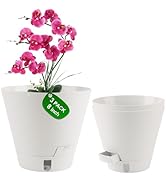 Pottiffe Self-Watering-Pots-for-Indoor-Plants, 8 Inch Flower Pots for Indoor Plants, 3 Pack Plast...