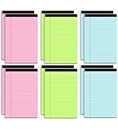 Notepads 5x8 Colored Small Legal Pads, 12 Pack Colored Note Pads 5x8 Notebook Paper, Notepad 5x8 ...