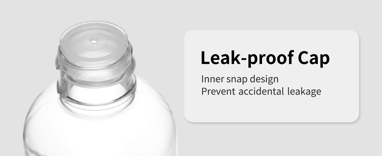 Leak-proof Cap Inner Snap Design Prevent Accidental Leakage