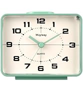 Wuyiway Retro Analog Alarm Clock,Battery Operated,4" Vintage Decor for Bedroom, Nightstand, Bedsi...