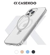 CASEKOO for iPhone 16 Pro max Case Clear with Ultra Magnetic Invisible Stand Protection Clear