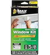 Duck MAX Strength Window Insulation Kit, Winter Window Seal Kit Fits up to 5 Windows, Heavy Duty ...