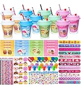 DMIGHT 24 Pack Valentines Day Gifts for Kids Classroom, Valentine Stationery Set with Pencils Era...