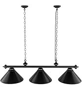 GSE Pool Table Light, Billiards Table Light for 7ft/8ft Pool Tables, Hanging Billiard Lighting wi...