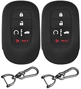 MILD EAST Key Fob Cover for Honda, 5 Buttons Silicone Rubber Key Fob Cover Compatible with 2022 2...