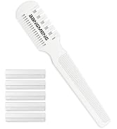BANGMENG Hair Cutter Comb, Shaper Hair Razor Comb, Split Ends Hair Trimmer Styler, Double Edge Ra...