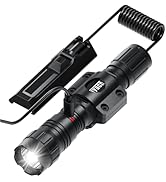 Feyachi Rechargeable Tactical Flashlight 1500 Lumen, with Strobe, USB-C Charging, IPX7 Waterproof...