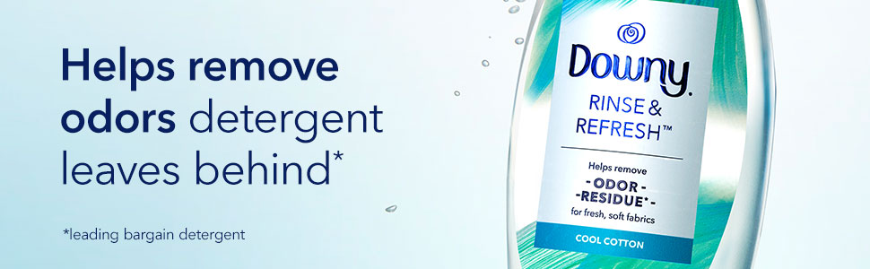 Helps remove odors detergent leaves behind