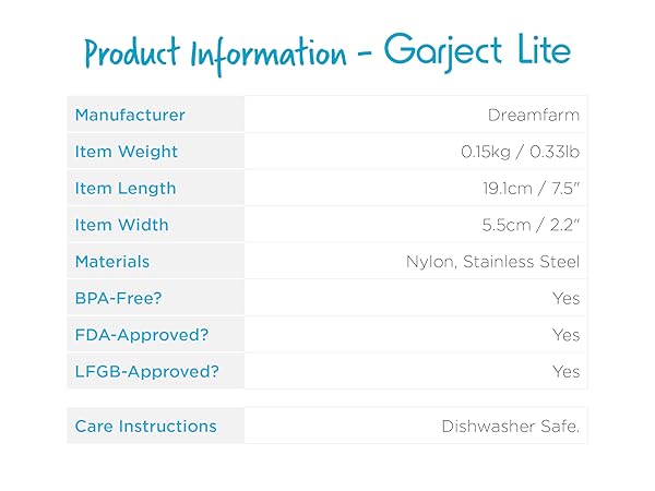 'Garject Lite' product information. - A7 - Carousel 2