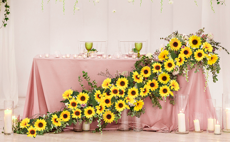 sunflower garlands