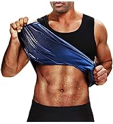 BODYSUNER Sauna Sweat Vest Workout Tank Top Waist Trainer for Men Compression Workout Enhancing Vest