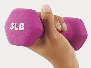 Basics neoprene coated dumbbell set