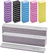 25 Pcs Nail Files for Acrylic Nails and 50 Pcs Mini Buffer Block File, 100/180 Grit Nail Buffer D...