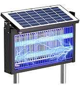 YISSVIC Solar Bug Zapper Rechargeable | IPX4,365nm Attractant,Daytime Auto Charge, Nighttime Auto...