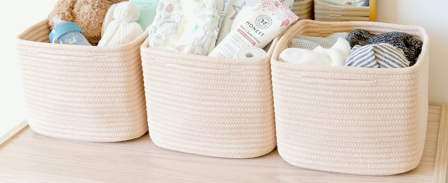 basket 9x9 storage cubes 9 inch storage bins baskets for organizing small woven nursery baby
