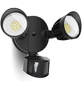 UME LED Security Light Motion Sensor Outdoor Lights, 27W 3000LM, 5000K, IP65 Waterproof, Dusk to ...