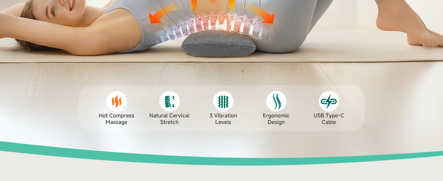 lumbar support back massage pillow
