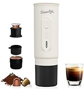 BeanzTrip H02PRO Travel Coffee Maker, Portable Espresso Machine for Camping, 20 Bar Mini Coffee M...