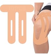 OK TAPE Nylon Kinesiology Tape for Knee, 10 Pcs Stretchable on Four Sides Precut Strips, Athletic...