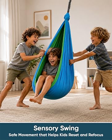 safe movement that helps kids reset and refocus swing