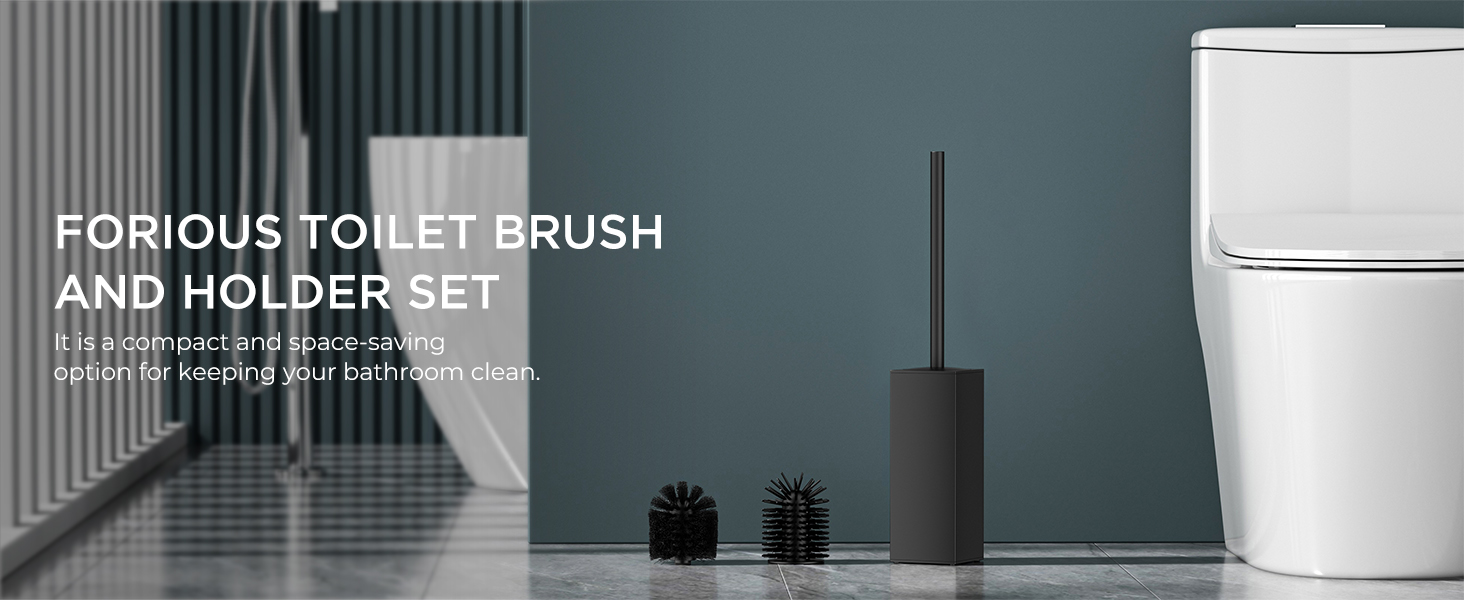 black toilet brush
