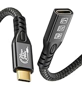 20Gbps USB C 3.2 Extension Cable, USBC 3.2 Gen2 Type-c Male to Female Extender Cable Ultra HD 4K@...