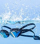 closeup of arena Python mirror swim goggle for racing and swim practice