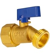 Angry Pony FNPT 3/4 x GHT 3/4 Thread Brass Outdoor Water Spigots, Hose Bibb Valves Outside Garden...