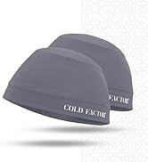 COLD FACTOR Instant Cooling Skull Cap & Helmet Liner 2 Pack | UPF 50+, Lite Chemical-Free Evapora...