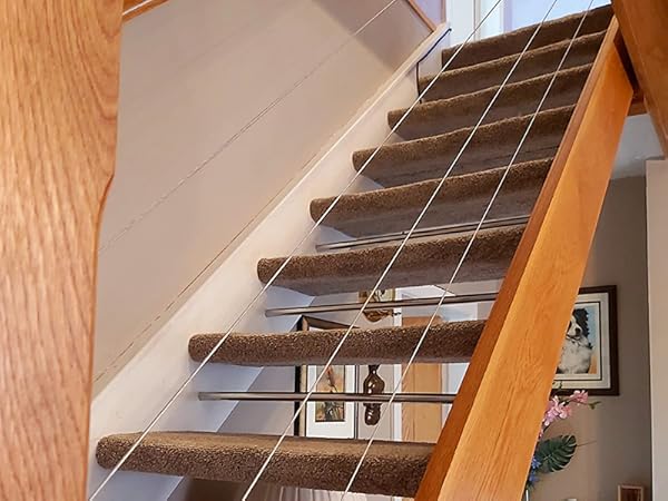 the stairs in the house