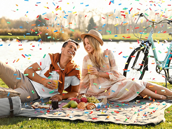 biodegradable confetti,eco friendly confetti,compostable confetti,colorful paper confetti