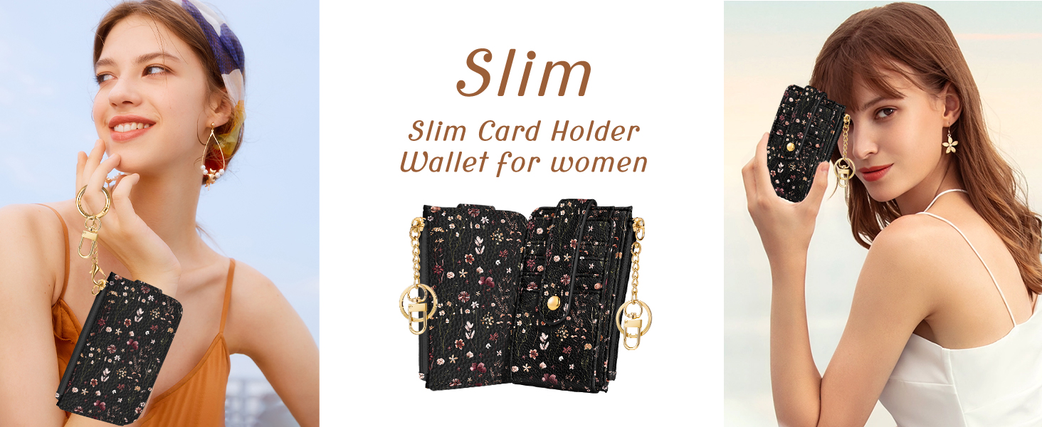 Gemfit Slim Small Card Wallet for Women