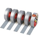 RED WOLF 5 Pack Grey Electrical Tape 3/4 Inch x 66 Ft Industrial Grade UL/CSA Listed 7 Mil Thick ...