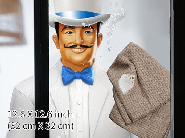 MR.SIGA Waffle Weave Texture , Enhances cleaning ability by providing extra scrubbing power.