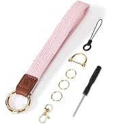 WEESMILE Wristlet Keychain for Women Stretchy Wrist Keychain Lanyard for Phone Case Wallet Id Car...