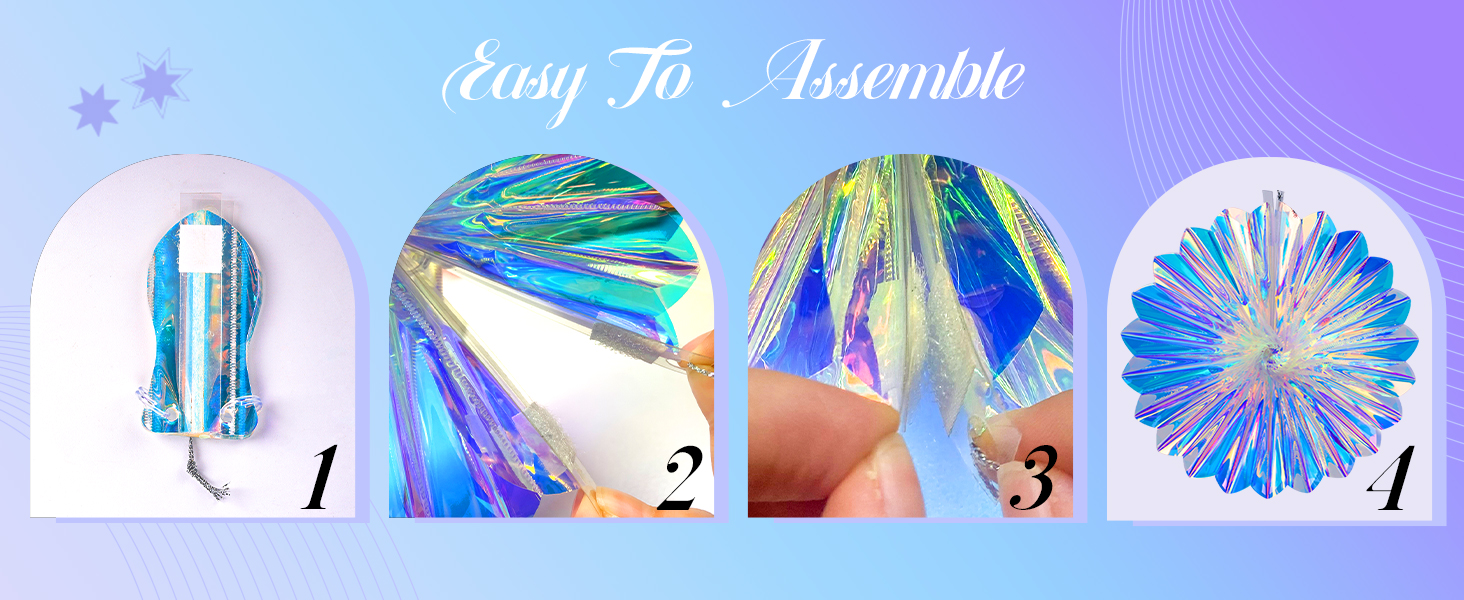 iridescent birthday decorations
