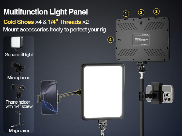 led ring light with stand